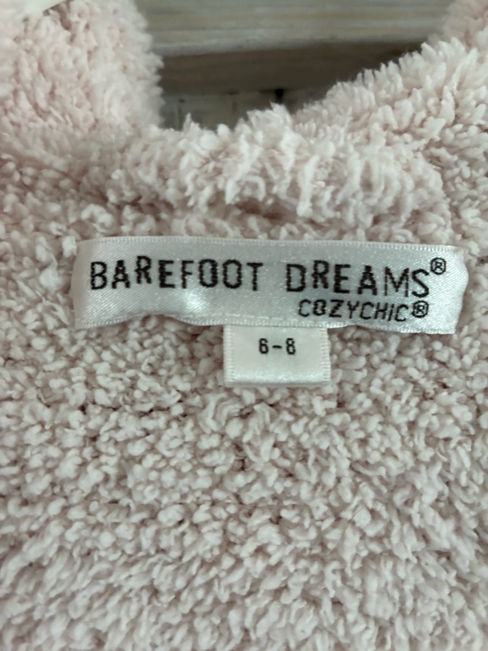 Barefoot Dreams CozyChic Plush Hooded Robe - Blush - Picture 4 of 4